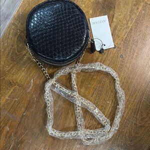 Black Round Crossbody Bag